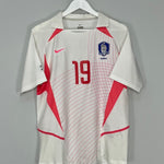 Shop 2002/03 SOUTH KOREA JH AHN #19 AWAY SHIRT (M) NIKE, classic football shirts, vintage football shirts & retro soccer jerseys at Cult Kits