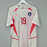 Shop 2002/03 SOUTH KOREA JH AHN #19 AWAY SHIRT (M) NIKE, classic football shirts, vintage football shirts & retro soccer jerseys at Cult Kits