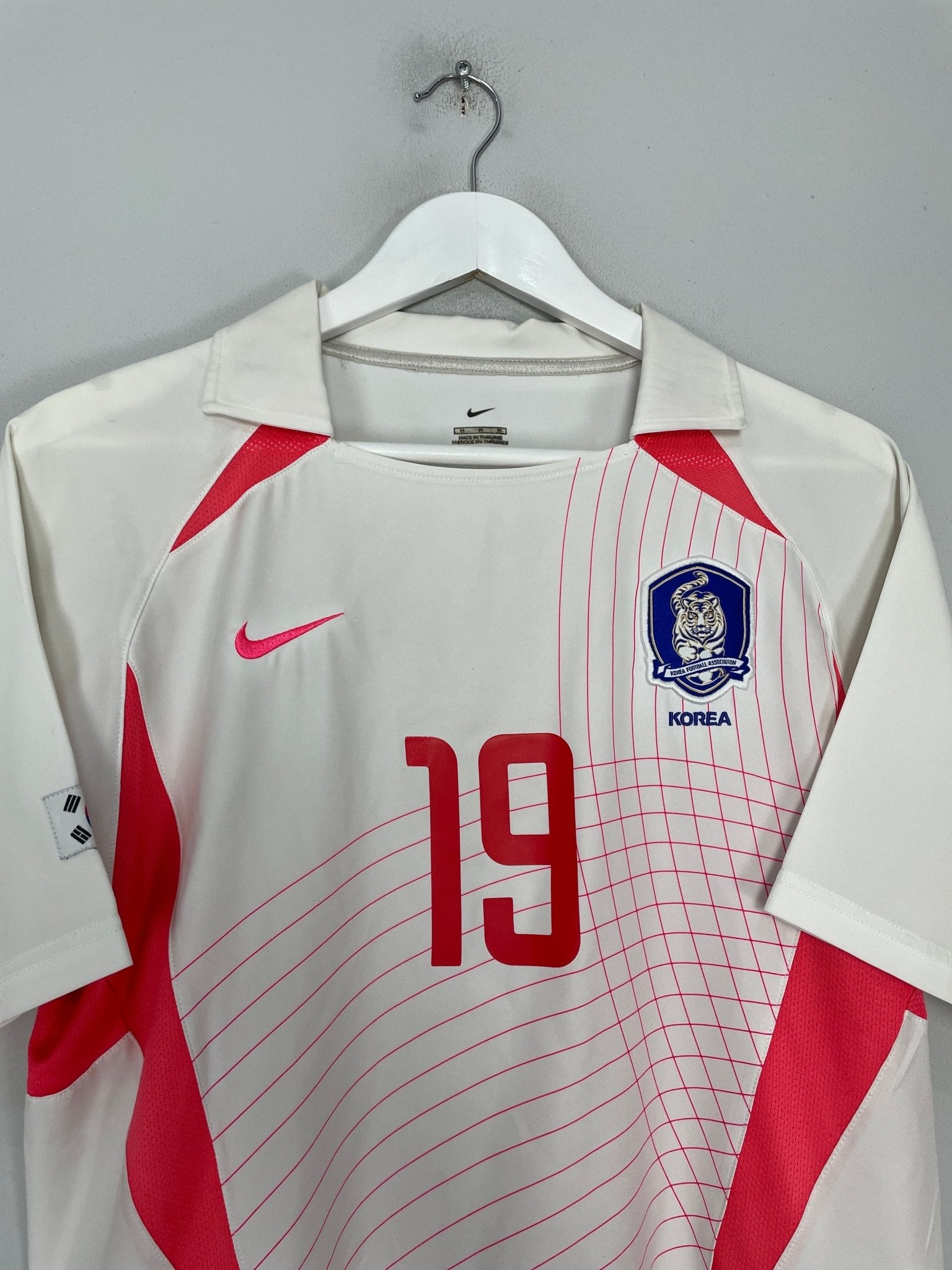 Shop 2002/03 SOUTH KOREA JH AHN #19 AWAY SHIRT (M) NIKE, classic football shirts, vintage football shirts & retro soccer jerseys at Cult Kits