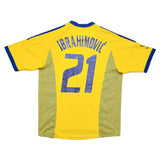 Buy 2002/03 Sweden Ibrahimovic 21 Home Shirt (L) Adidas ~ Free worldwide shipping ~ Authentic Vintage Football Shirts from Cult Kits