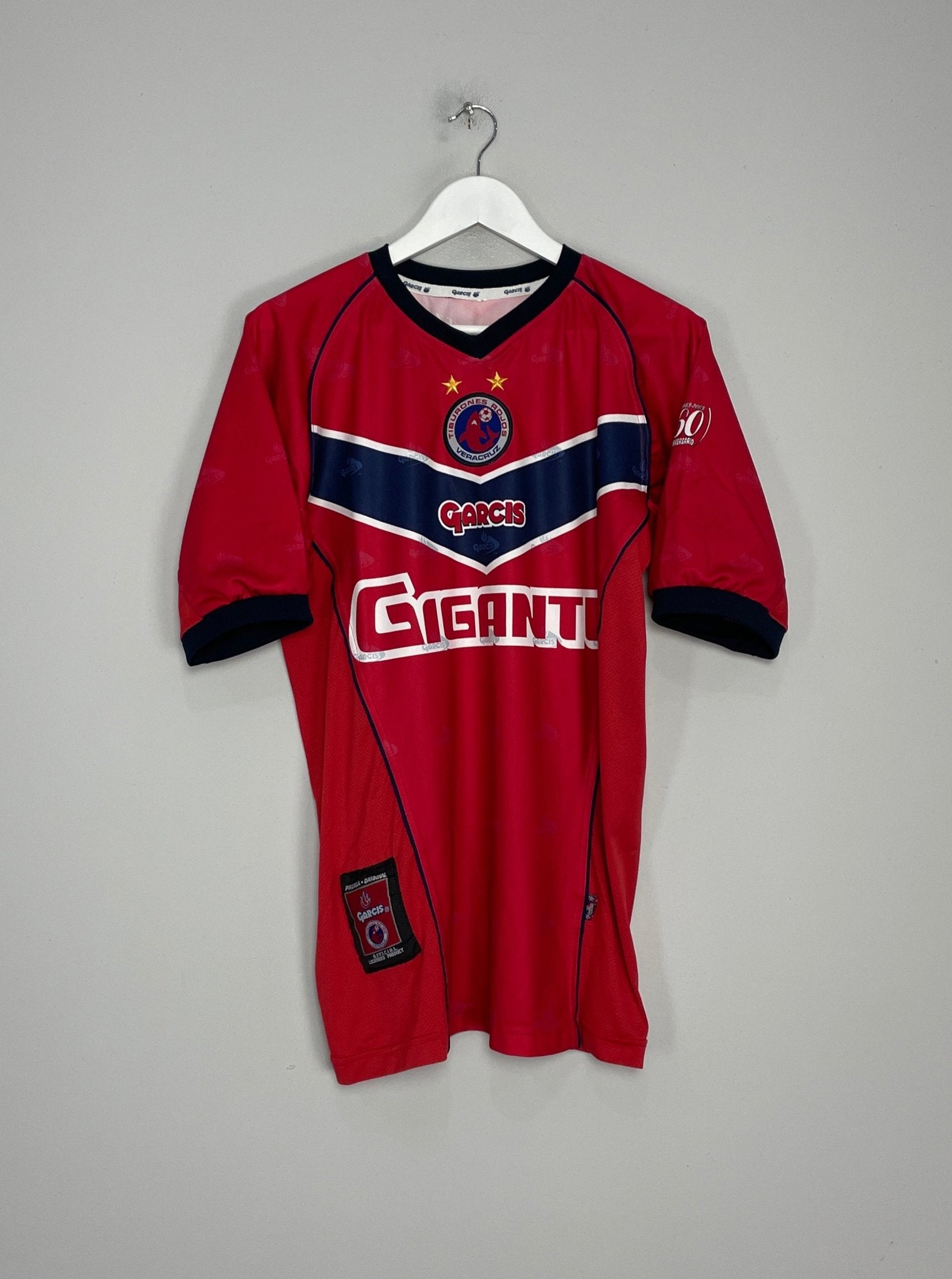Shop 2002/03 TIBURONES ROJOS HOME SHIRT (M) GARCIS, classic football shirts, vintage football shirts & retro soccer jerseys at Cult Kits