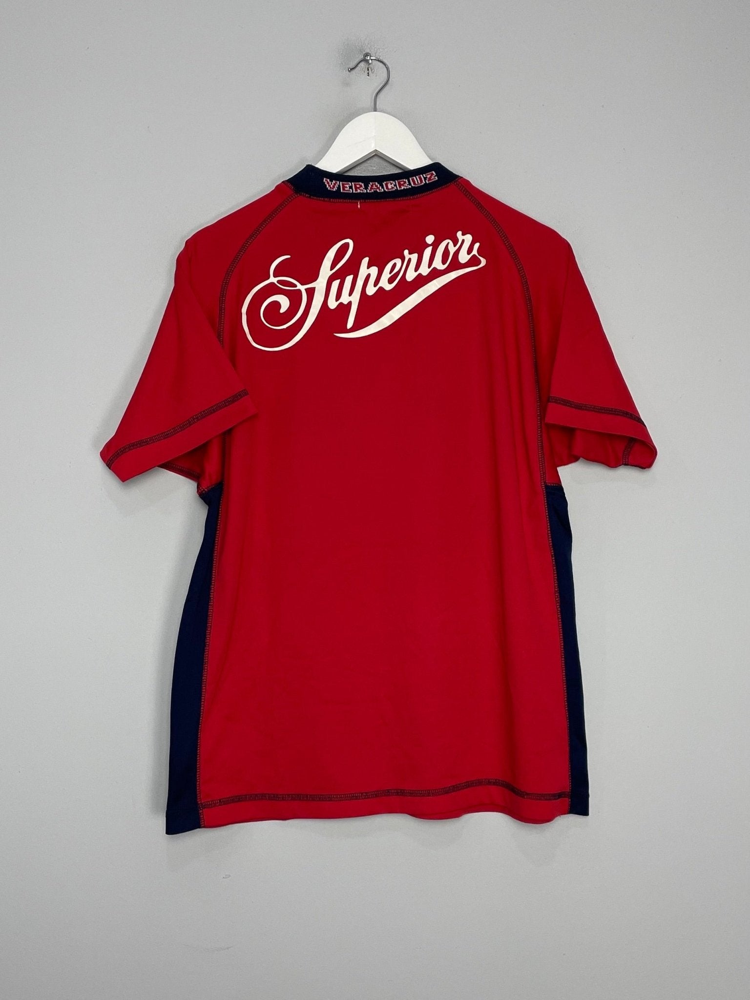 Shop 2002/03 TIBURONES ROJOS HOME SHIRT (M) SPALDING, classic football shirts, vintage football shirts & retro soccer jerseys at Cult Kits