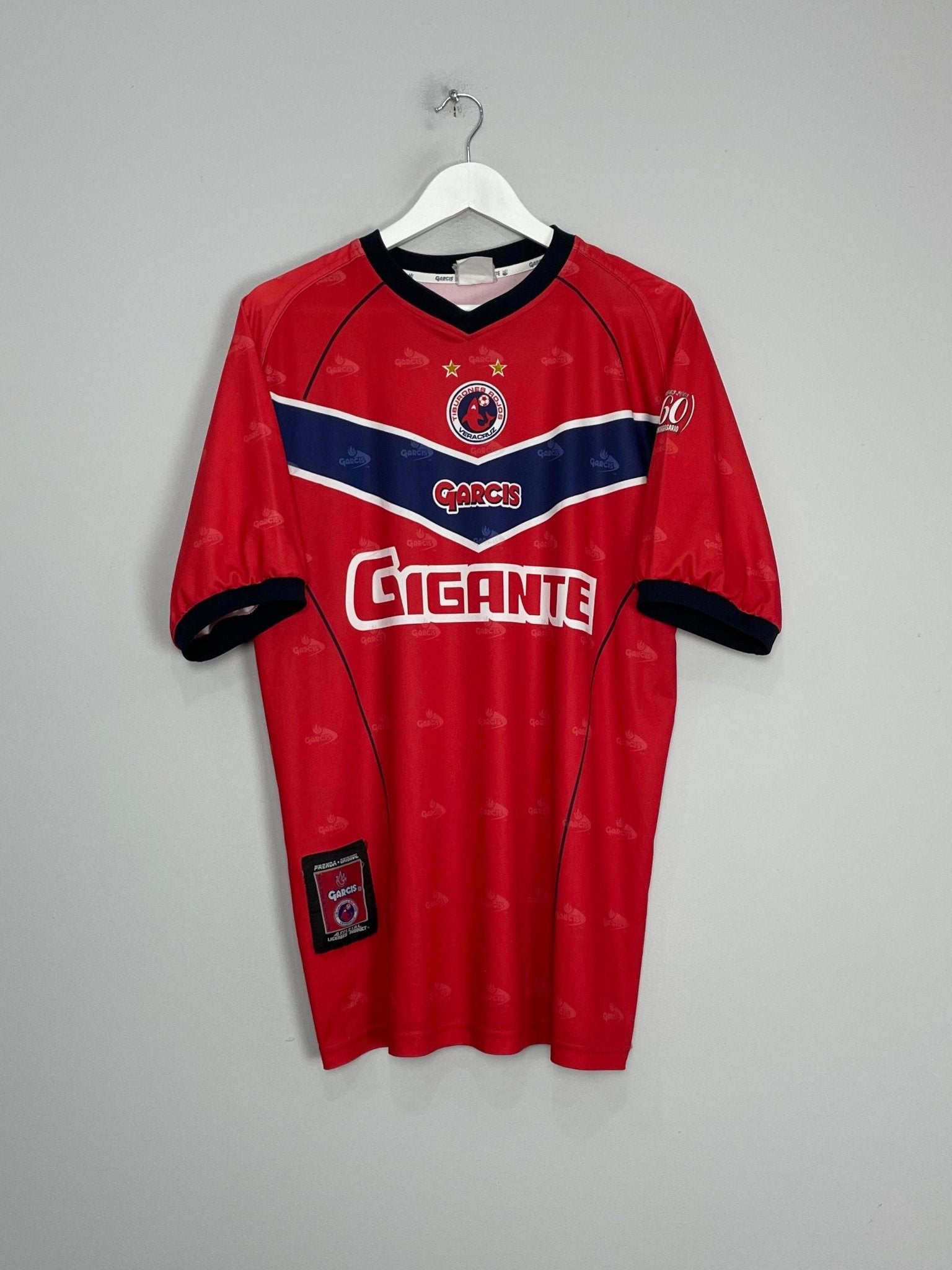 Shop 2002/03 TIBURONES ROJOS HOME SHIRT (XL) GARCIS, classic football shirts, vintage football shirts & retro soccer jerseys at Cult Kits