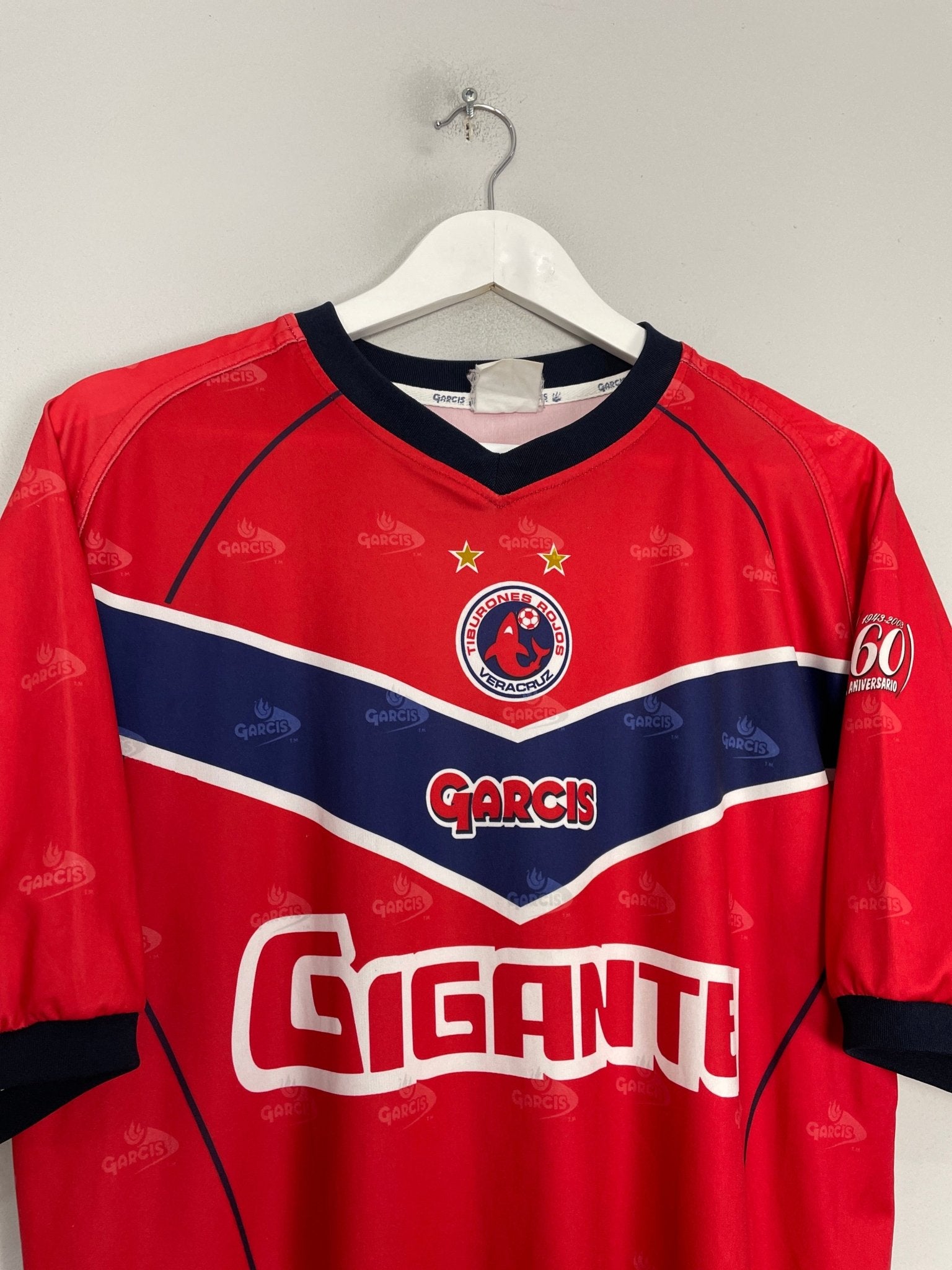 Shop 2002/03 TIBURONES ROJOS HOME SHIRT (XL) GARCIS, classic football shirts, vintage football shirts & retro soccer jerseys at Cult Kits