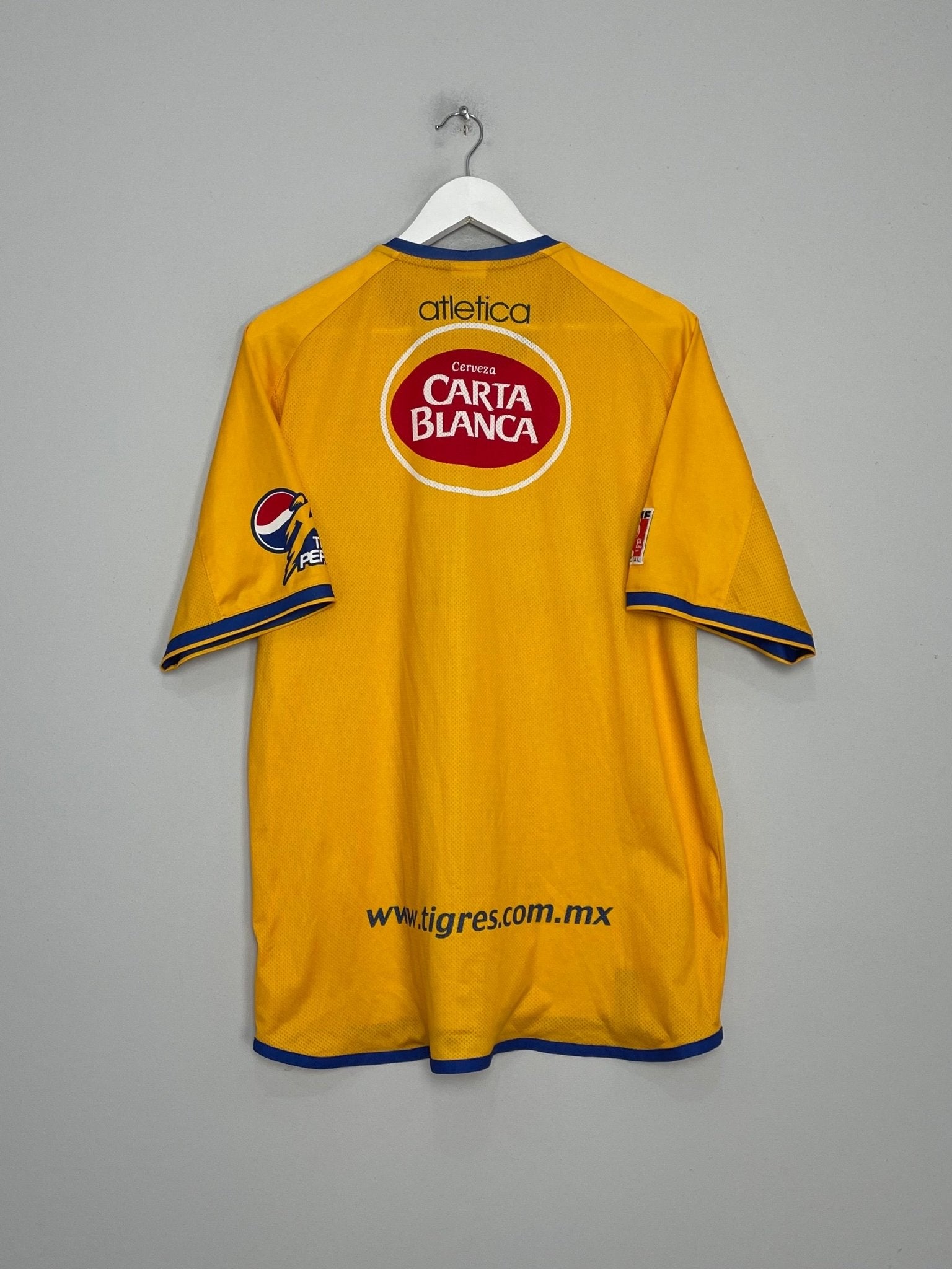 Shop 2002/03 TIGRES THIRD SHIRT (XXL) ATLETICA, classic football shirts, vintage football shirts & retro soccer jerseys at Cult Kits