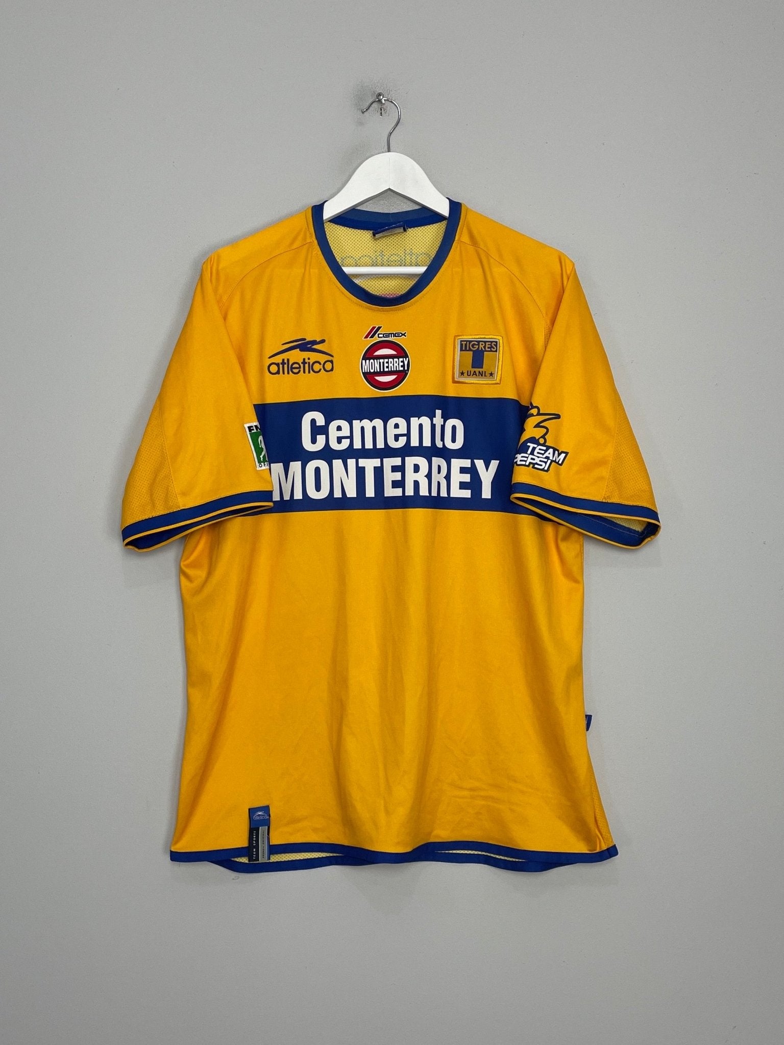 Shop 2002/03 TIGRES THIRD SHIRT (XXL) ATLETICA, classic football shirts, vintage football shirts & retro soccer jerseys at Cult Kits