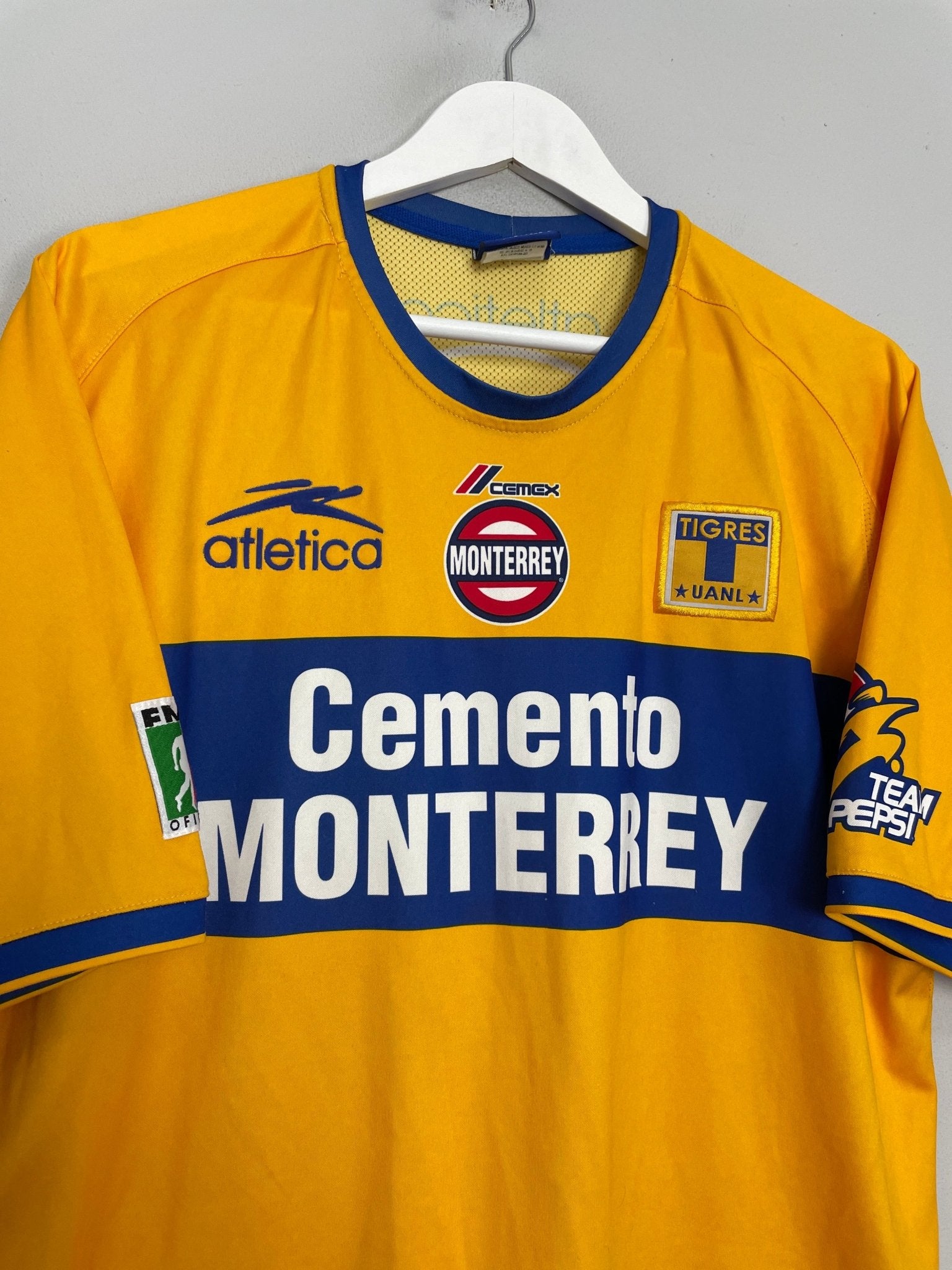 Shop 2002/03 TIGRES THIRD SHIRT (XXL) ATLETICA, classic football shirts, vintage football shirts & retro soccer jerseys at Cult Kits