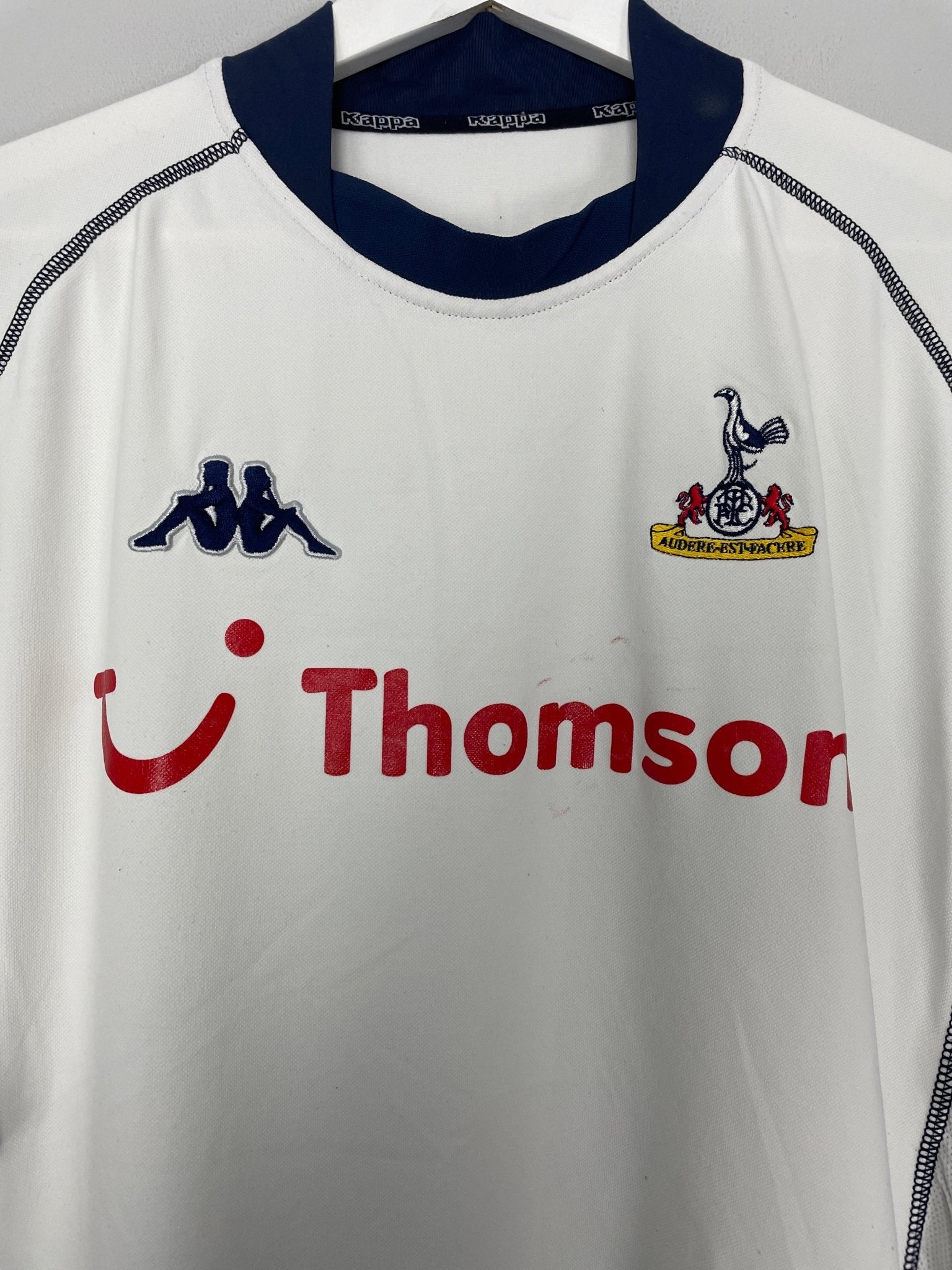 Shop 2002/03 TOTTENHAM HOME SHIRT (XL) KAPPA, classic football shirts, vintage football shirts & retro soccer jerseys at Cult Kits