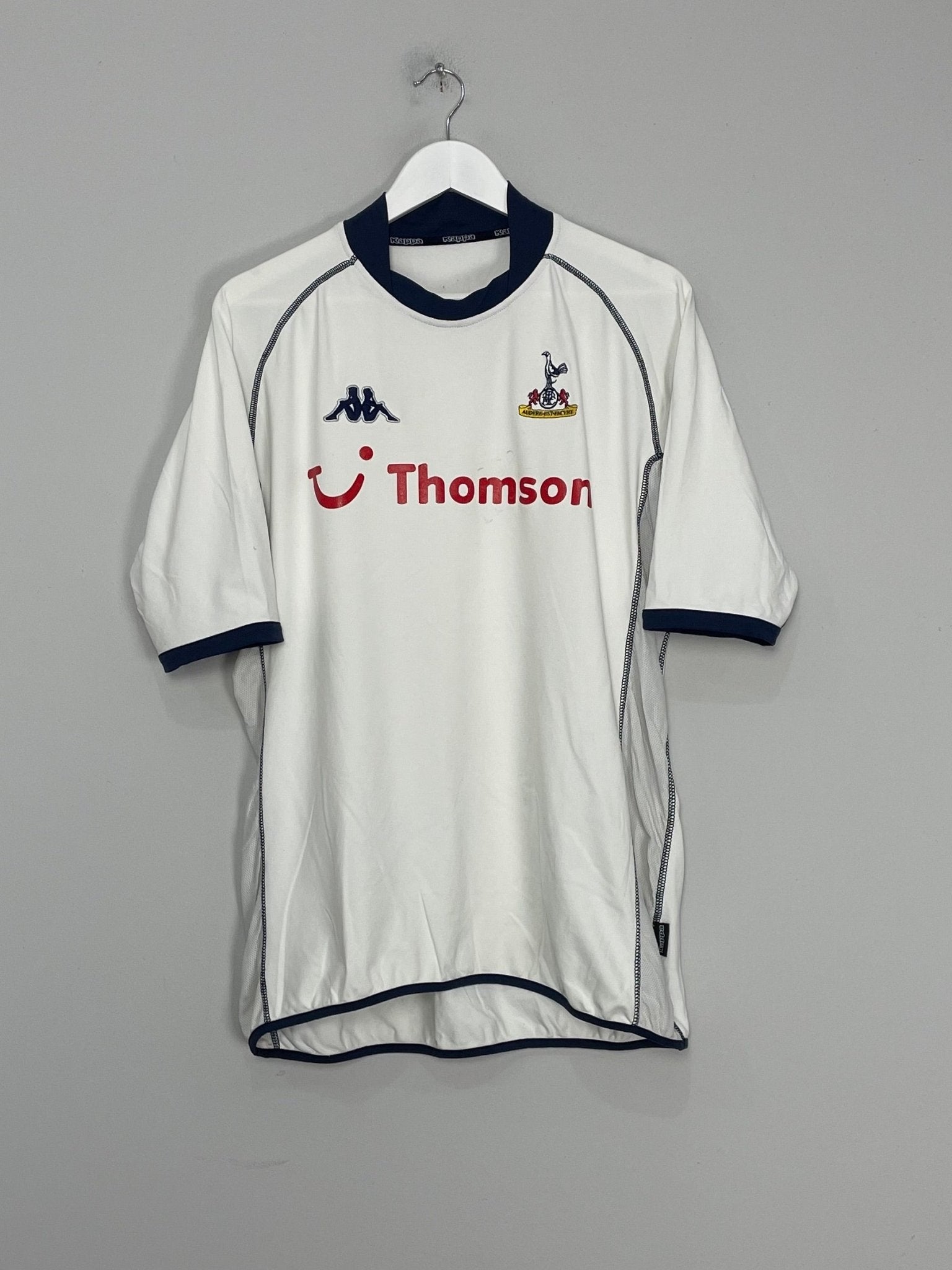 Shop 2002/03 TOTTENHAM HOME SHIRT (XL) KAPPA, classic football shirts, vintage football shirts & retro soccer jerseys at Cult Kits