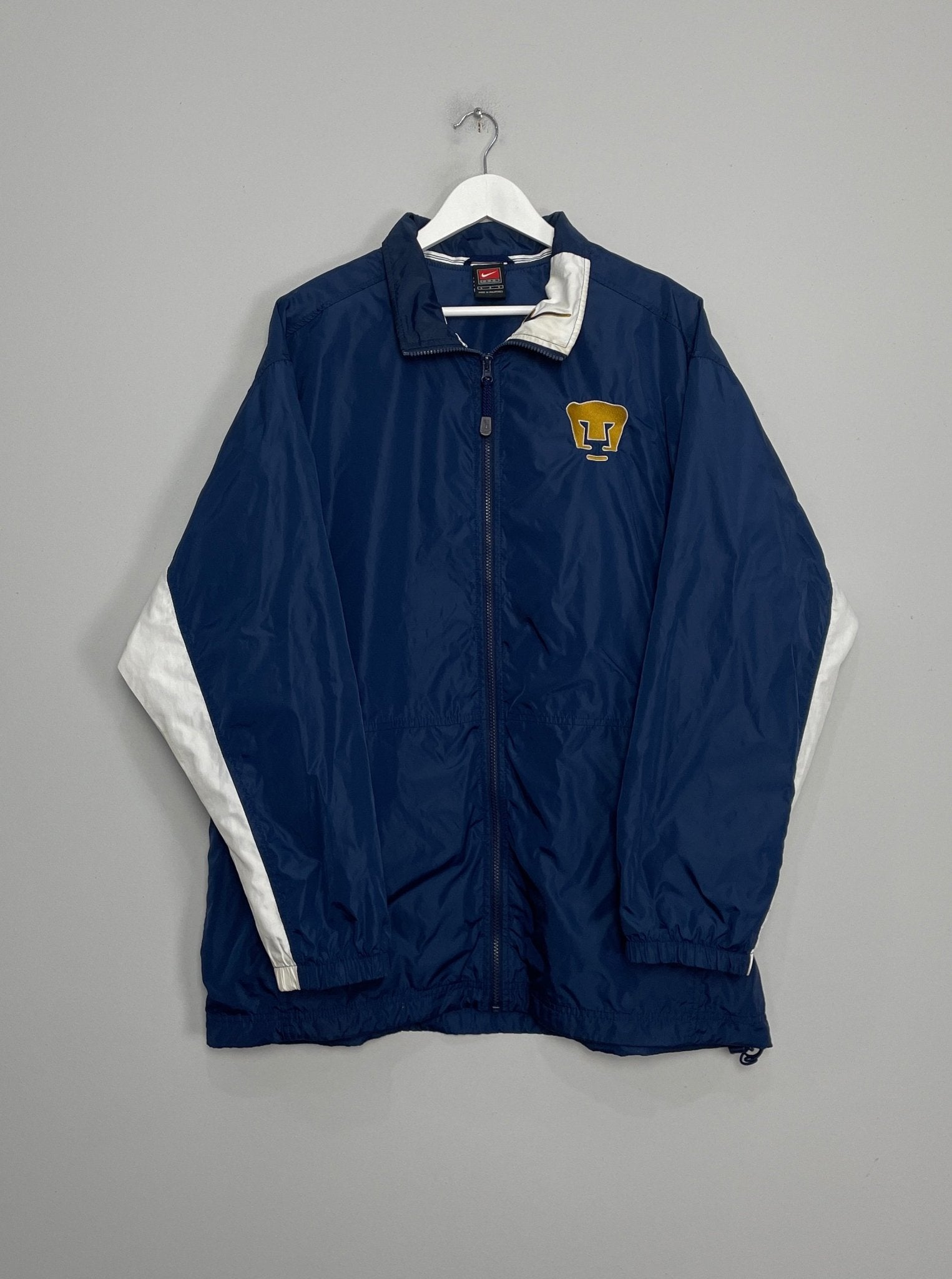 Shop 2002/03 UNAM PUMAS TRACK JACKET (L) NIKE, classic football shirts, vintage football shirts & retro soccer jerseys at Cult Kits
