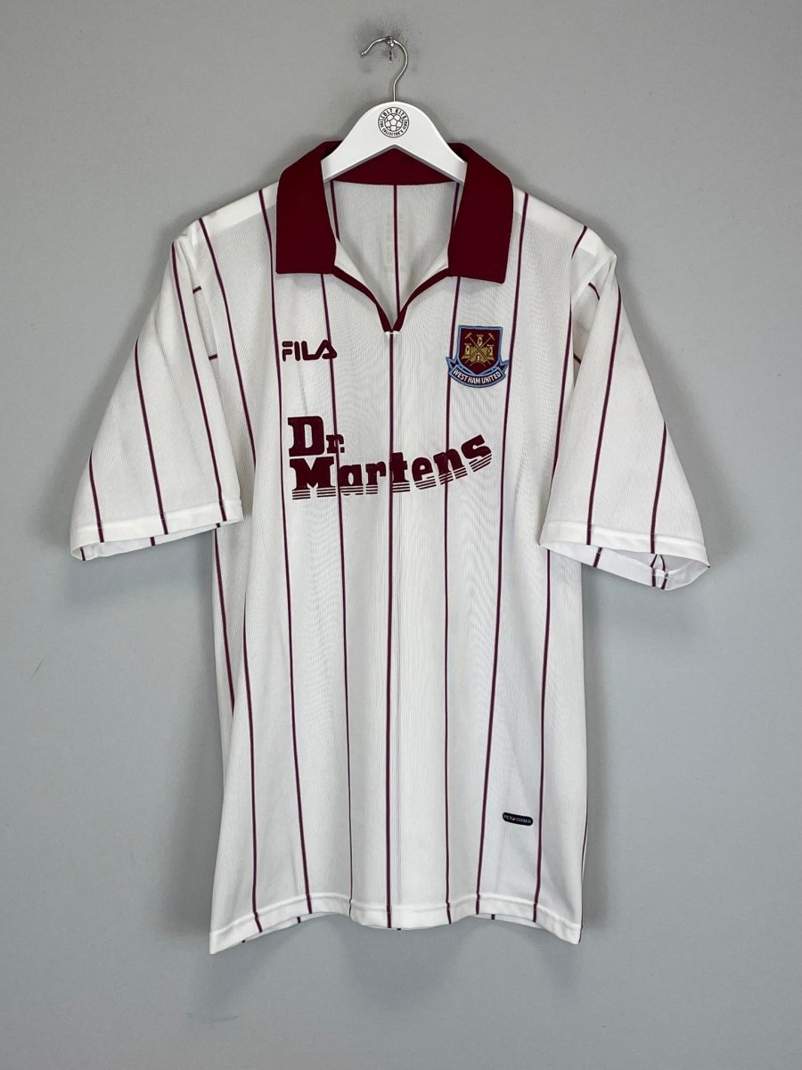 2002/03 WEST HAM AWAY SHIRT (XL) FILA - Cult Kits - XL - Buy Vintage Football Shirts, Authentic Retro Football Shirts For Sale, Classic Football Shirts & Soccer Jersey