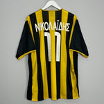 Shop 2002/04 AEK ATHENS NIKOLAIDIS #11 HOME SHIRT (XXL) NIKE, classic football shirts, vintage football shirts & retro soccer jerseys at Cult Kits
