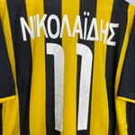 Shop 2002/04 AEK ATHENS NIKOLAIDIS #11 HOME SHIRT (XXL) NIKE, classic football shirts, vintage football shirts & retro soccer jerseys at Cult Kits