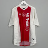 Shop 2002/04 AJAX IBRAHIMOVIC #9 HOME SHIRT (L) ADIDAS, classic football shirts, vintage football shirts & retro soccer jerseys at Cult Kits