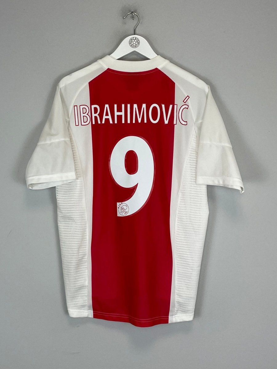 2002/04 AJAX IBRAHIMOVIC 9 HOME SHIRT (M) ADIDAS - Cult Kits - Medium - Buy Vintage Football Shirts, Authentic Retro Football Shirts For Sale, Classic Football Shirts & Soccer Jersey