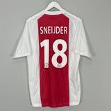 Shop 2002/04 AJAX SNEIJDER #18 HOME SHIRT (M) ADIDAS, classic football shirts, vintage football shirts & retro soccer jerseys at Cult Kits