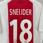 Shop 2002/04 AJAX SNEIJDER #18 HOME SHIRT (M) ADIDAS, classic football shirts, vintage football shirts & retro soccer jerseys at Cult Kits