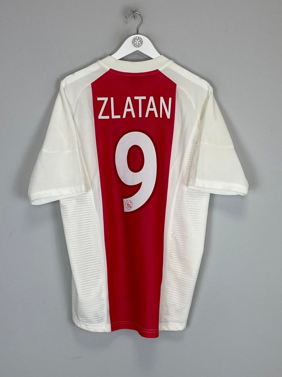 2002/04 AJAX ZLATAN 9 HOME SHIRT (L) ADIDAS - Cult Kits - Large - Buy Vintage Football Shirts, Authentic Retro Football Shirts For Sale, Classic Football Shirts & Soccer Jersey