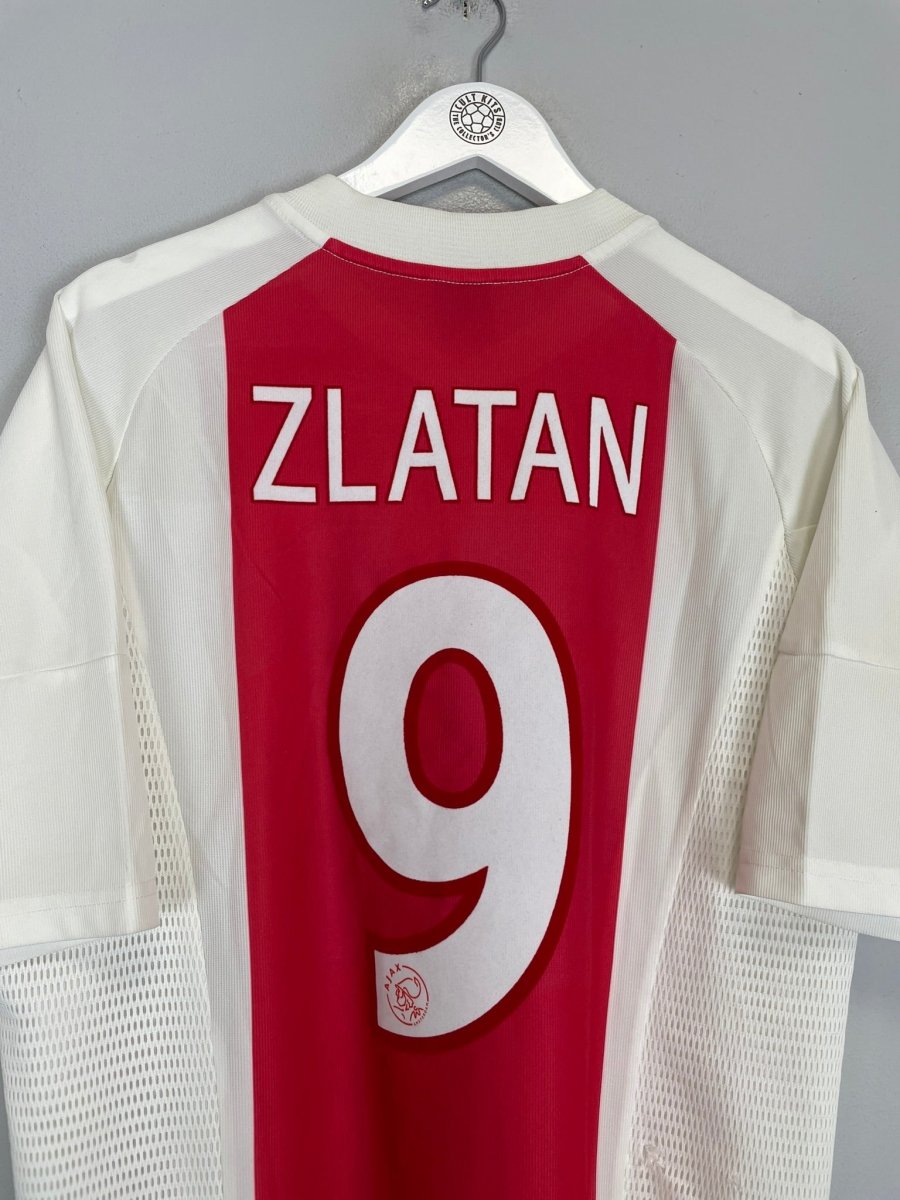2002/04 AJAX ZLATAN 9 HOME SHIRT (L) ADIDAS - Cult Kits - Large - Buy Vintage Football Shirts, Authentic Retro Football Shirts For Sale, Classic Football Shirts & Soccer Jersey