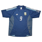 Buy 2002/04 Argentina Batistuta 9 Away Shirt (L) Adidas ~ Free worldwide shipping available ~ Authentic Vintage Football Shirts from Cult Kits