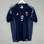 Shop 2002/04 ARGENTINA BATISTUTA #9 AWAY SHIRT (M) ADIDAS, classic football shirts, vintage football shirts & retro soccer jerseys at Cult Kits