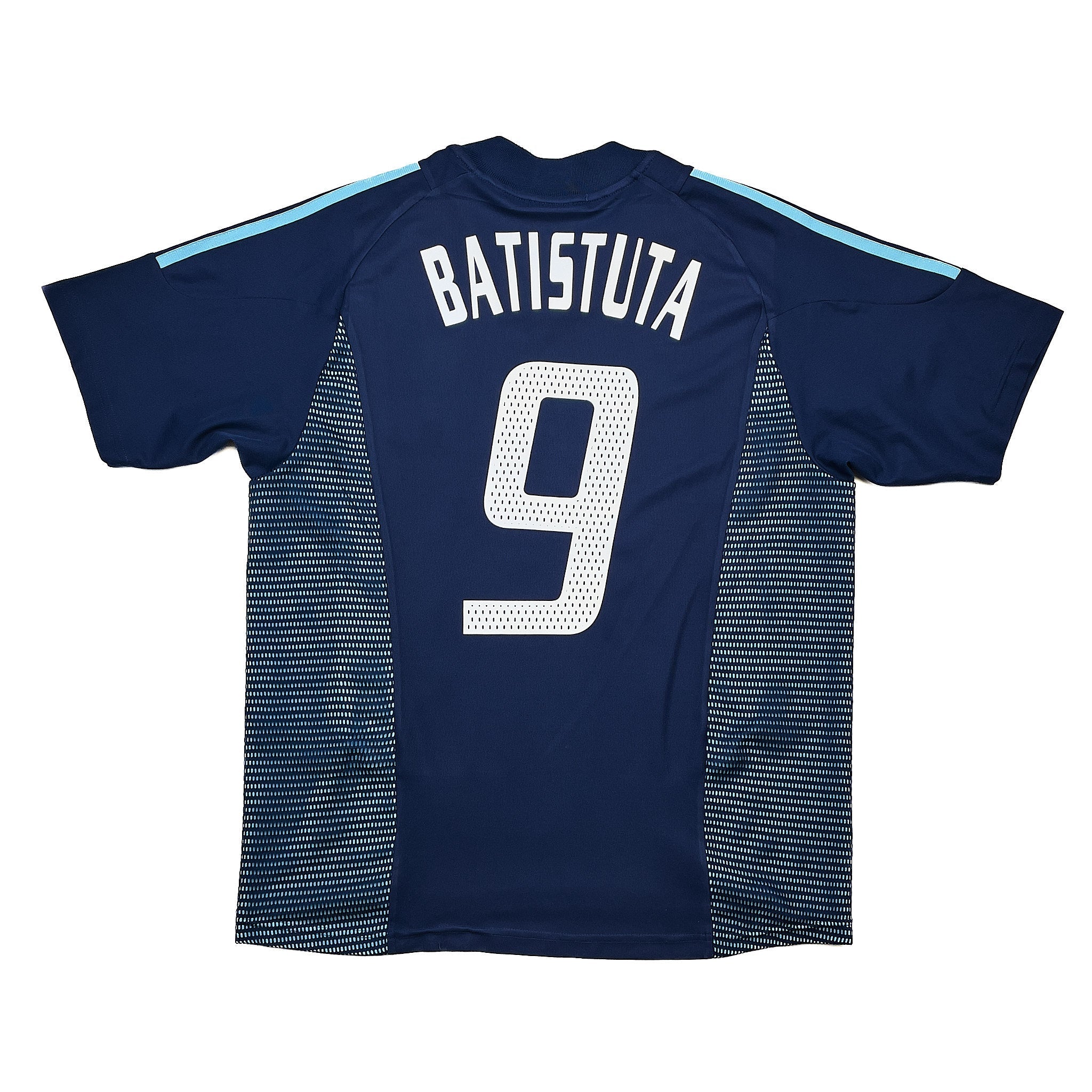 Buy 2002/04 Argentina Batistuta 9 Away Shirt (M) Adidas ~ Free worldwide shipping ~ Authentic Vintage Football Shirts from Cult Kits