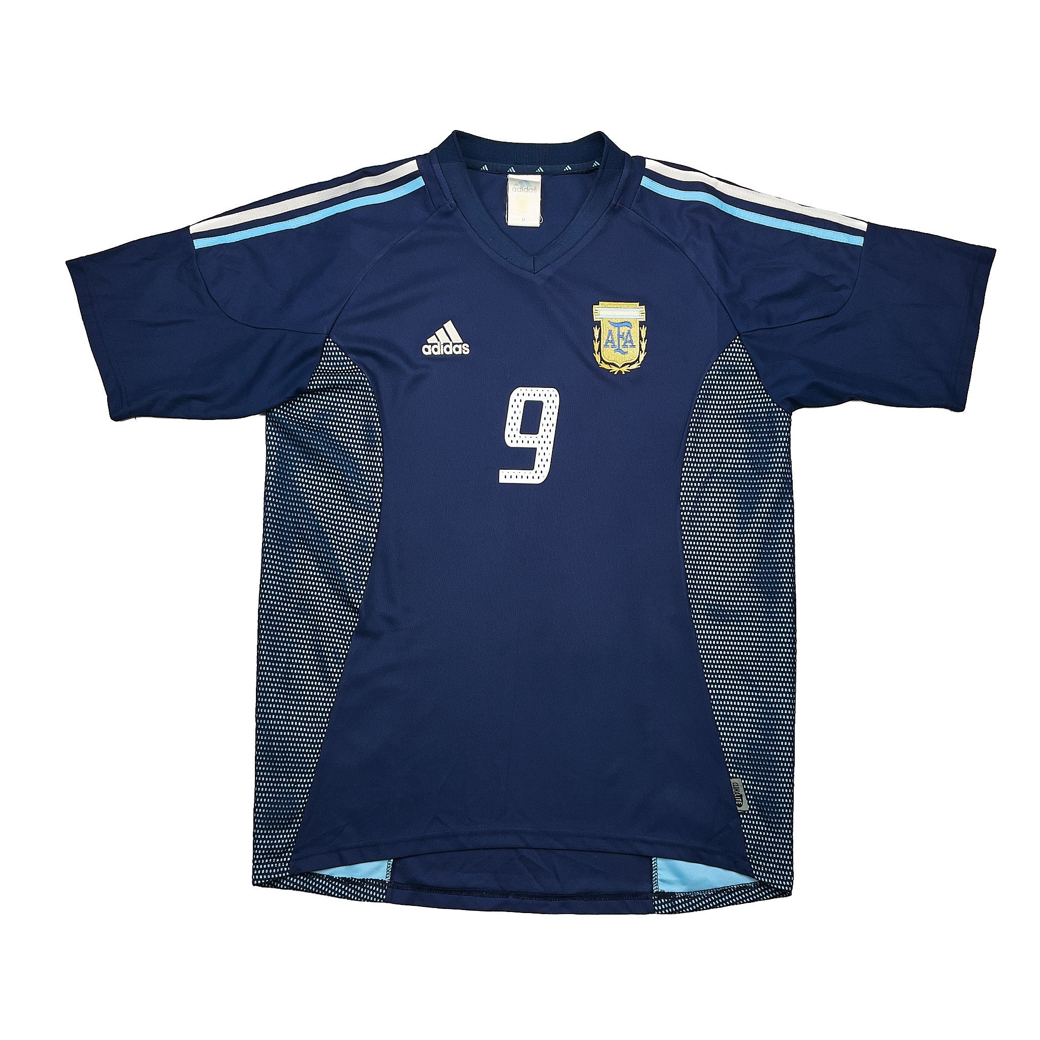 Buy 2002/04 Argentina Batistuta 9 Away Shirt (M) Adidas ~ Free worldwide shipping ~ Authentic Vintage Football Shirts from Cult Kits