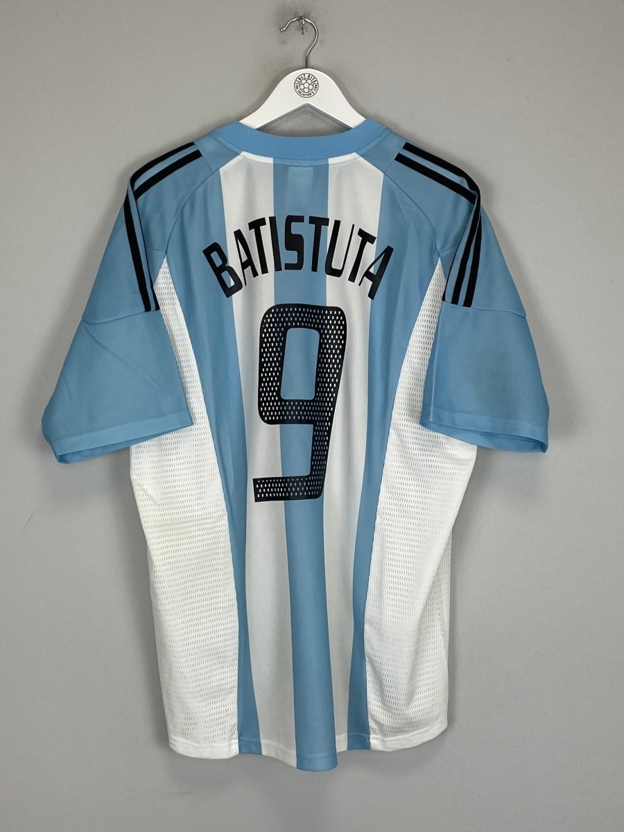 2002/04 ARGENTINA BATISTUTA 9 HOME SHIRT (XL) ADIDAS - Cult Kits - XL - Buy Vintage Football Shirts, Authentic Retro Football Shirts For Sale, Classic Football Shirts & Soccer Jersey