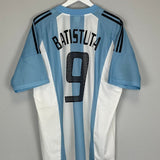 2002/04 ARGENTINA BATISTUTA 9 HOME SHIRT (XL) ADIDAS - Cult Kits - XL - Buy Vintage Football Shirts, Authentic Retro Football Shirts For Sale, Classic Football Shirts & Soccer Jersey