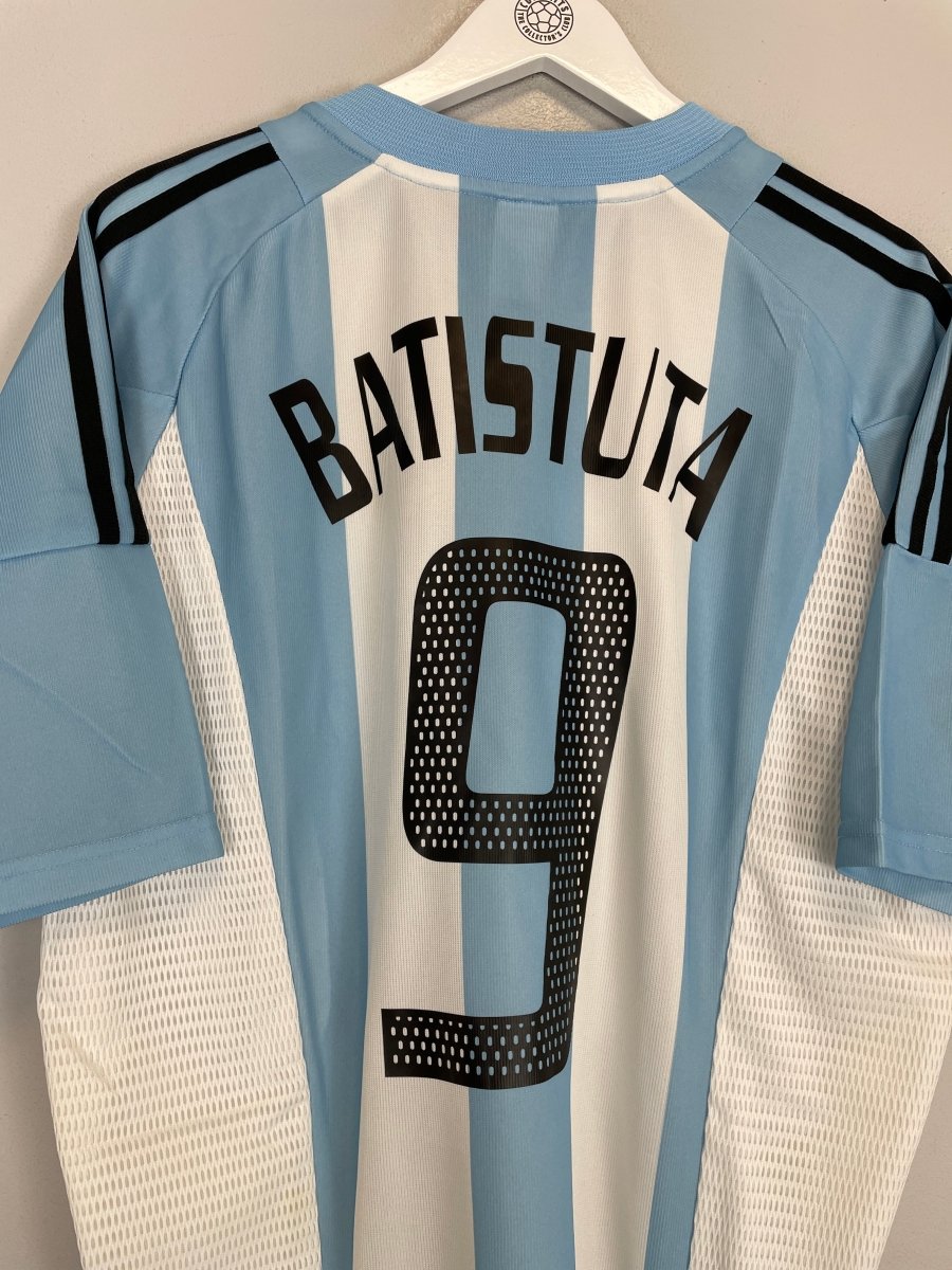 2002/04 ARGENTINA BATISTUTA 9 HOME SHIRT (XL) ADIDAS - Cult Kits - XL - Buy Vintage Football Shirts, Authentic Retro Football Shirts For Sale, Classic Football Shirts & Soccer Jersey