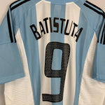 2002/04 ARGENTINA BATISTUTA 9 HOME SHIRT (XL) ADIDAS - Cult Kits - XL - Buy Vintage Football Shirts, Authentic Retro Football Shirts For Sale, Classic Football Shirts & Soccer Jersey