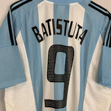 2002/04 ARGENTINA BATISTUTA 9 HOME SHIRT (XL) ADIDAS - Cult Kits - XL - Buy Vintage Football Shirts, Authentic Retro Football Shirts For Sale, Classic Football Shirts & Soccer Jersey