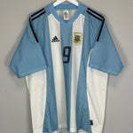 2002/04 ARGENTINA BATISTUTA 9 HOME SHIRT (XL) ADIDAS - Cult Kits - XL - Buy Vintage Football Shirts, Authentic Retro Football Shirts For Sale, Classic Football Shirts & Soccer Jersey
