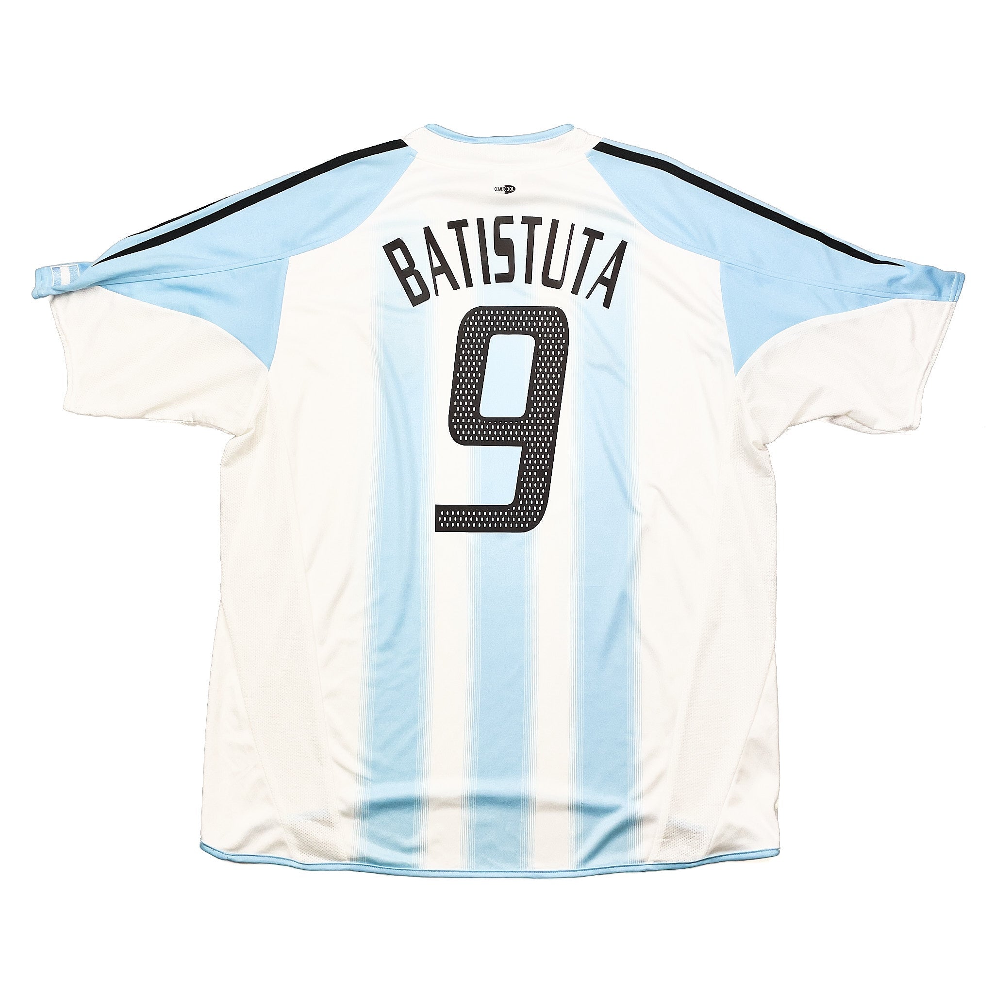 Buy 2002/04 Argentina Batistuta 9 Home Shirt (XL) Adidas ~ Free worldwide shipping available ~ Authentic Vintage Football Shirts from Cult Kits