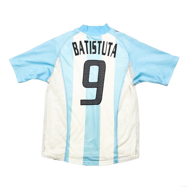 2002/04 Argentina Batistuta #9 *Player Issue* Home Shirt (M