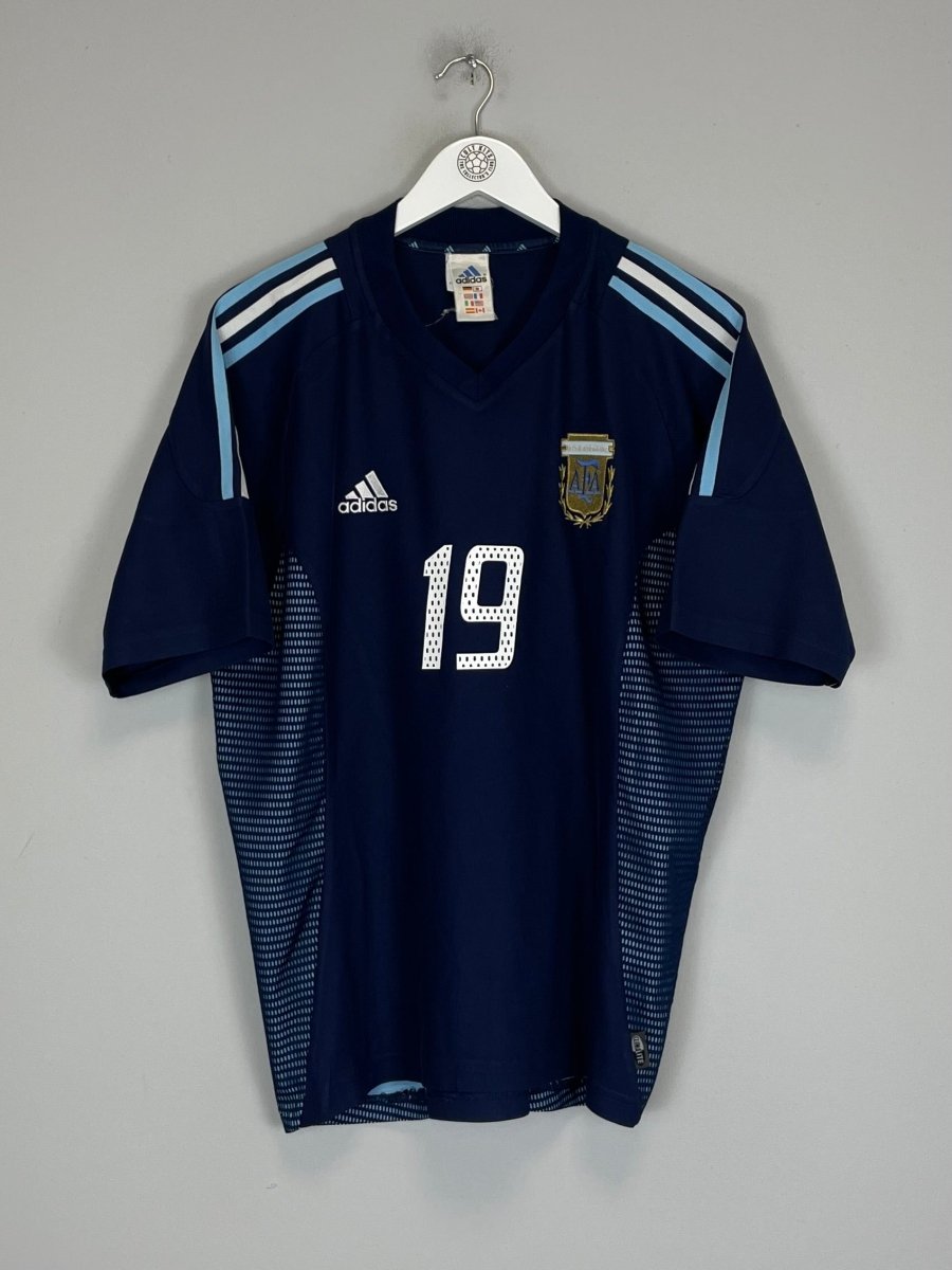 2002/04 ARGENTINA CRESPO 19 AWAY SHIRT (L) ADIDAS - Cult Kits - Large - Buy Vintage Football Shirts, Authentic Retro Football Shirts For Sale, Classic Football Shirts & Soccer Jersey