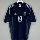 2002/04 ARGENTINA CRESPO 19 AWAY SHIRT (L) ADIDAS - Cult Kits - Large - Buy Vintage Football Shirts, Authentic Retro Football Shirts For Sale, Classic Football Shirts & Soccer Jersey