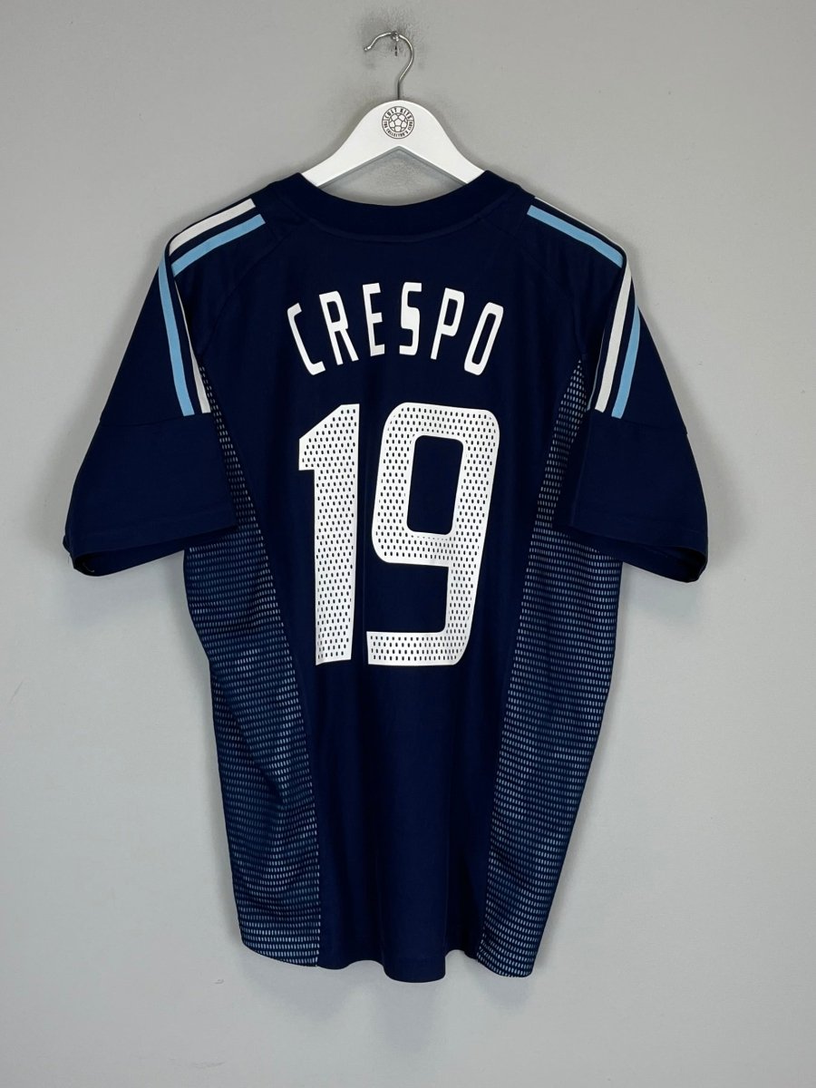 2002/04 ARGENTINA CRESPO 19 AWAY SHIRT (L) ADIDAS - Cult Kits - Large - Buy Vintage Football Shirts, Authentic Retro Football Shirts For Sale, Classic Football Shirts & Soccer Jersey