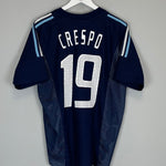 2002/04 ARGENTINA CRESPO 19 AWAY SHIRT (L) ADIDAS - Cult Kits - Large - Buy Vintage Football Shirts, Authentic Retro Football Shirts For Sale, Classic Football Shirts & Soccer Jersey
