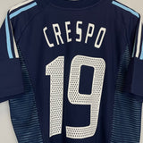 2002/04 ARGENTINA CRESPO 19 AWAY SHIRT (L) ADIDAS - Cult Kits - Large - Buy Vintage Football Shirts, Authentic Retro Football Shirts For Sale, Classic Football Shirts & Soccer Jersey