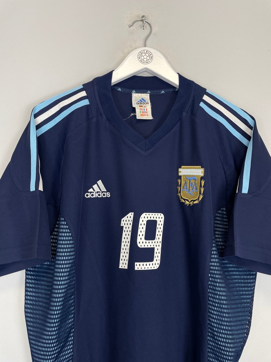 2002/04 ARGENTINA CRESPO 19 AWAY SHIRT (L) ADIDAS - Cult Kits - Large - Buy Vintage Football Shirts, Authentic Retro Football Shirts For Sale, Classic Football Shirts & Soccer Jersey