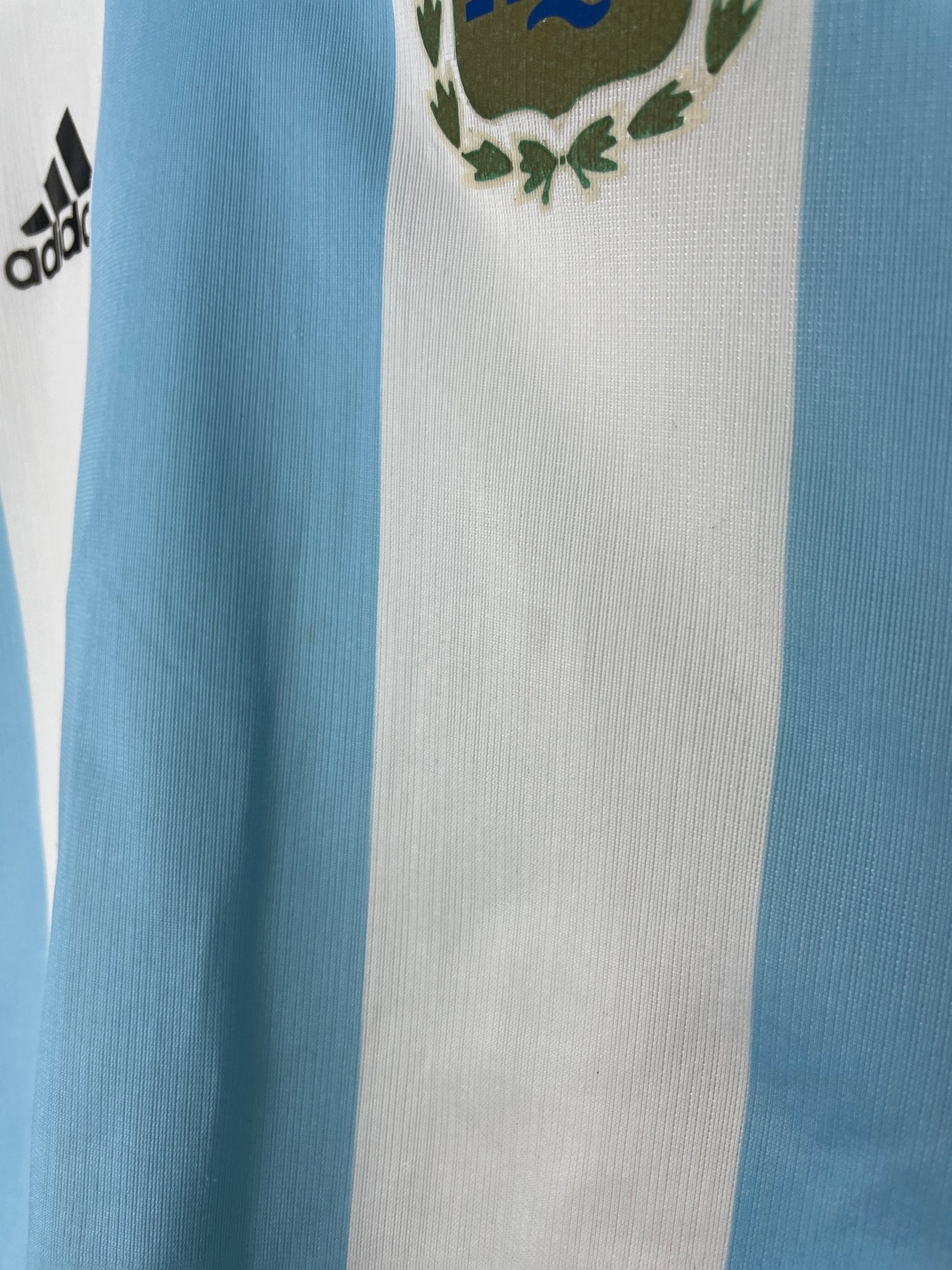 Shop 2002/04 ARGENTINA CRESPO #19 *PLAYER ISSUE* HOME SHIRT (M) ADIDAS, classic football shirts, vintage football shirts & retro soccer jerseys at Cult Kits