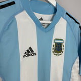 Shop 2002/04 ARGENTINA CRESPO #19 *PLAYER ISSUE* HOME SHIRT (M) ADIDAS, classic football shirts, vintage football shirts & retro soccer jerseys at Cult Kits