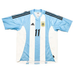 Buy 2002/04 Argentina Veron 11 Home Shirt (L) Adidas ~ Free worldwide shipping ~ Authentic Vintage Football Shirts from Cult Kits