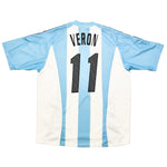 Buy 2002/04 Argentina Veron 11 Home Shirt (L) Adidas ~ Free worldwide shipping ~ Authentic Vintage Football Shirts from Cult Kits