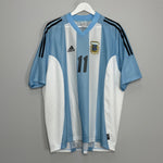 Shop 2002/04 ARGENTINA VERON #11 HOME SHIRT (XL) ADIDAS, classic football shirts, vintage football shirts & retro soccer jerseys at Cult Kits