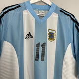 Shop 2002/04 ARGENTINA VERON #11 HOME SHIRT (XL) ADIDAS, classic football shirts, vintage football shirts & retro soccer jerseys at Cult Kits