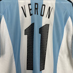 Shop 2002/04 ARGENTINA VERON #11 HOME SHIRT (XL) ADIDAS, classic football shirts, vintage football shirts & retro soccer jerseys at Cult Kits