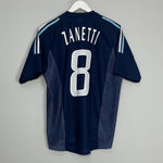 Shop 2002/04 ARGENTINA ZANETTI #4 AWAY SHIRT (M) ADIDAS, classic football shirts, vintage football shirts & retro soccer jerseys at Cult Kits