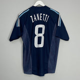 Shop 2002/04 ARGENTINA ZANETTI #4 AWAY SHIRT (M) ADIDAS, classic football shirts, vintage football shirts & retro soccer jerseys at Cult Kits